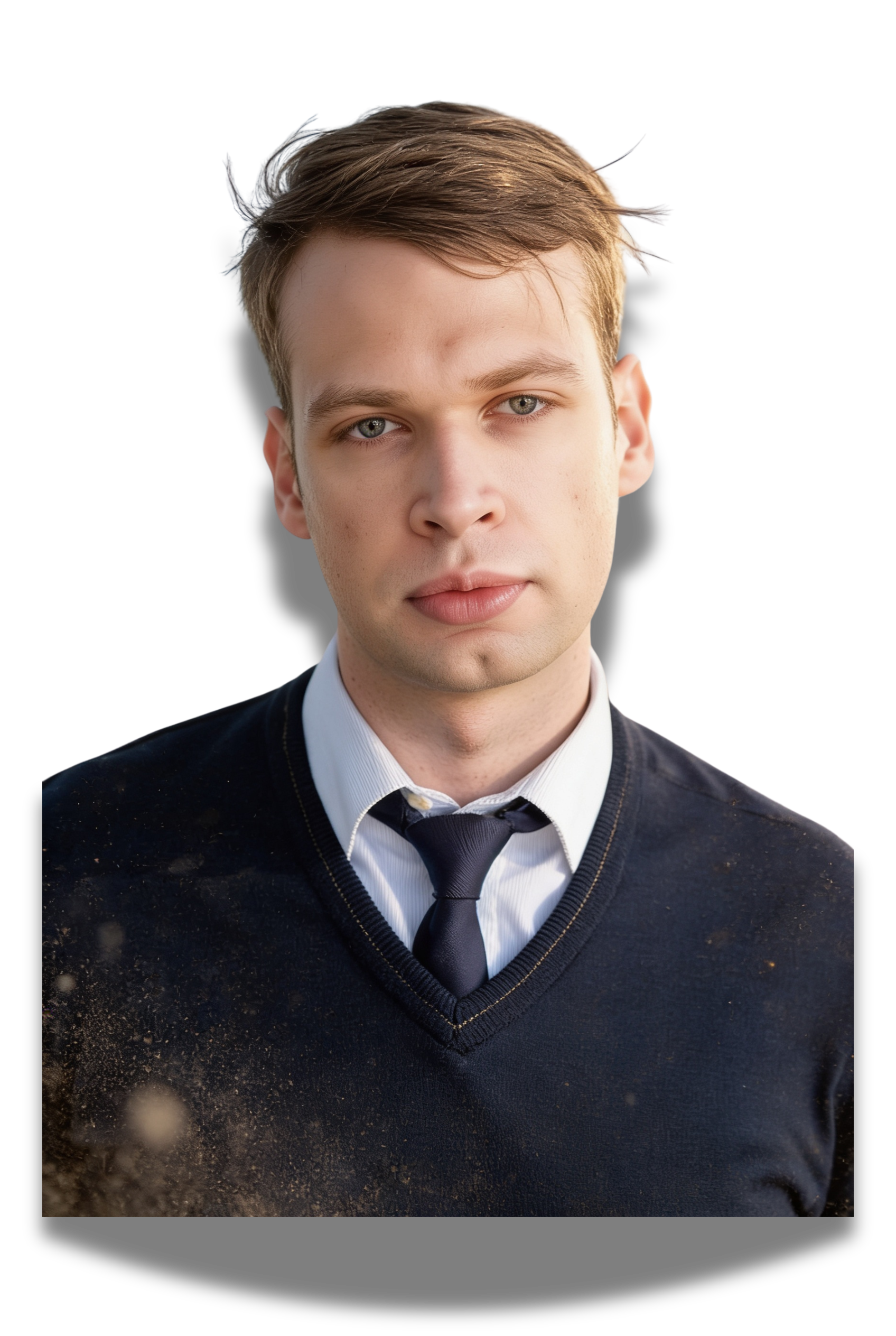 Психолог Алексей Небогов в тёмном деловом костюме